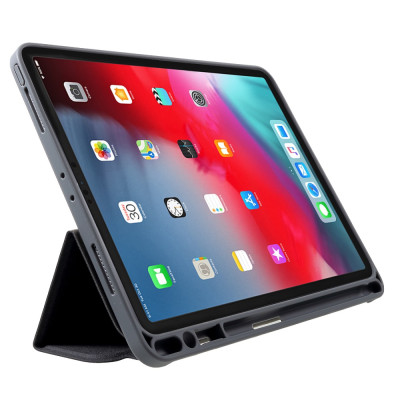 Bao da Ipad Air 10.5 inch 2019 (New) Hiệu Mutural Có Khe Để Bút Cảm Ứng - Đen - Hàng nhập khẩu