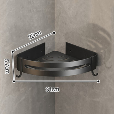 Phụ Kiện Nhà Tắm, Nhà Vệ Sinh, Giá Treo Khăn, Móc Treo Đồ, Giá Treo Máy Sấy Tóc, Giá Treo Bàn Chải Đánh Răng Kèm Cốc Tiện Lợi, Kệ Góc Treo Tường Nhà Tắm, Chất Liệu Nhôm Kháng Khuẩn Chống Gỉ Hàng Đẹp Mịn [Không Cần Khoan] VANDO