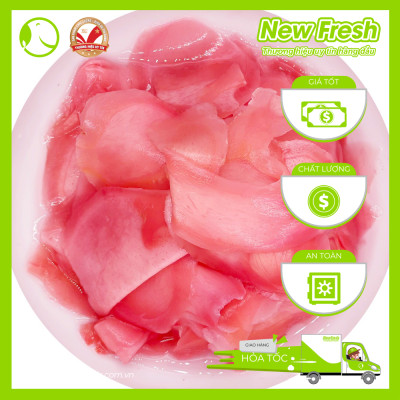 Gừng Hồng Nhật Bản Chuyên Ăn Kèm Với Sushi Sashimi - Túi 1Kg