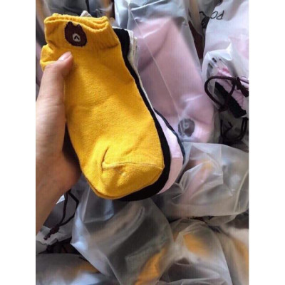 SP1362 COMBO 10 Đôi Tất Gấu Cổ Ngắn (kèm túi gấu)