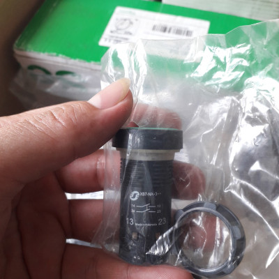 XB7NA33 - Nút nhấn màu xanh phi 22mm 2NO Schneider | Chính hãng |