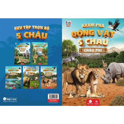 Sách - Khám Phá Động Vật 5 Châu - Châu Phi