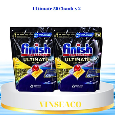 Viên rửa bát Finish Quantum Ultimate 100 viên loại cao cấp nhất nhập khẩu Chính Hãng