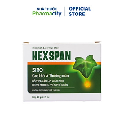 Thực phẩm bảo vệ sức khỏe Hexspan (Hộp 20 gói x 5ml)