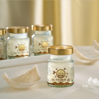 [CHÍNH HÃNG] Yến Sào Hoàng Kim - Hộp Quà Vạn Thịnh Kim (50g Yến Thượng Hạng & 4 Hũ Yến Mix 2 Vị) - Quà Tết Doanh Nghiệp, Đối Tác Cao Cấp