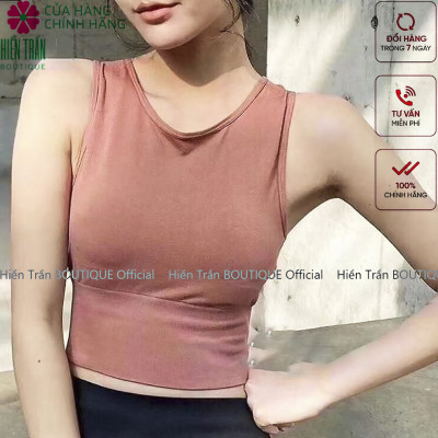 Áo croptop Hiền Trần BOUTIQUE có đệm ngực siêu xinh