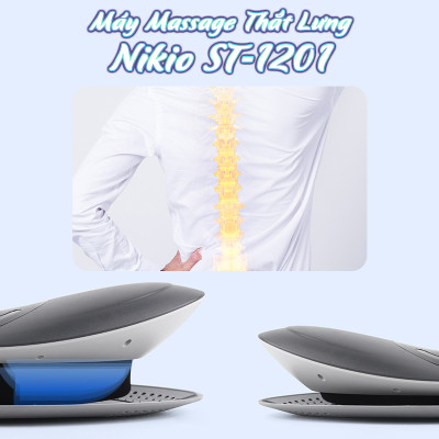 Máy kéo giãn cột sống lưng Lumbar Massager Nikio ST-1201 - Massage cho người thoát vị đĩa đệm