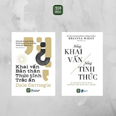 Sách - Combo 2 Cuốn: Khai Vấn Bản Thân - Thức Tỉnh Trắc Ẩn + Sống Khai Vấn - Sống Tỉnh Thức - 1980 Books