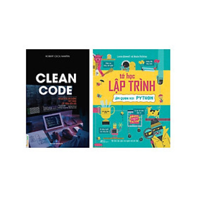 Combo Tớ Học Lập Trình - Làm Quen Với PYTHON + Clean Code (Bộ 2 Cuốn) - TTT