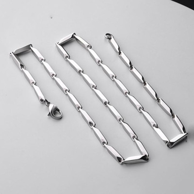 Dây chuyền cao cấp đẹp nam titan sang trọng inox thép không gỉ hỏa tiển trơn trangsucpt 4mm PTDCNA14