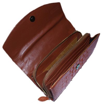 HP6228-29-30-31 - Túi xách nữ da cá sấu Huy Hoàng đeo chéo màu đen, nâu đỏ, vàng, nâu đất