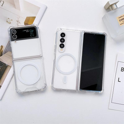 Ốp Lưng Từ Tính Cho Samsung Galaxy Z FOLD 6 / Z FOLD 5 / Z FOLD 4 / Z FLIP 5 / Z FLIP 4 / Z FLIP 3 Từ Tính Trong Suốt