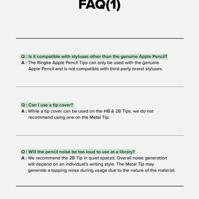 [Combo 3] Đầu bút thay thế Ringke Metal / HB / 2B Tip dành cho Apple Pencil - Hàng Chính Hãng