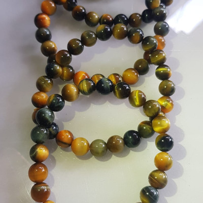 Vòng tay phong thủy may mắn Nữ đá mắt hổ tự nhiên vàng xanh đều mới bóng mượt đẹp Size hạt 8mm Nữ đeo Công dụng vòng đá mắt hổ đá thiên nhiên tốt cho sức khỏe, đem đến may mắn,xoa dịu tâm trí công việc hanh thông ạ