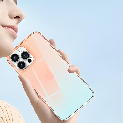 Ốp lưng chống sốc đổi màu cho iPhone 13 (6.1 inch) hiệu Memumi Rainbow Iridescent Case thiết kế mặt lưng đổi màu theo góc nhìn, chống sốc cực tốt, chất liệu cao cấp - hàng nhập khẩu