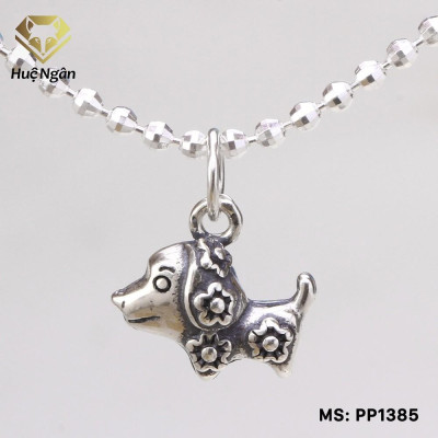 Mặt đeo dây chuyền, lắc tay, lắc chân bạc Ý 925 Huệ Ngân - 12 con giáp