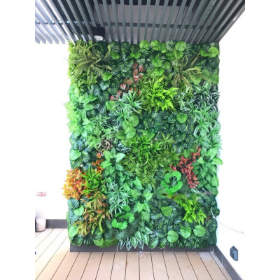 Cây giả trang trí nhiều loại - Cụm cây giả cắm tường - Cây giả, hoa lụa trang trí nhà cửa