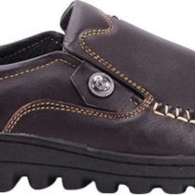 Giày Mọi Nam Huy Hoàng Chữ X HT7190 - Nâu