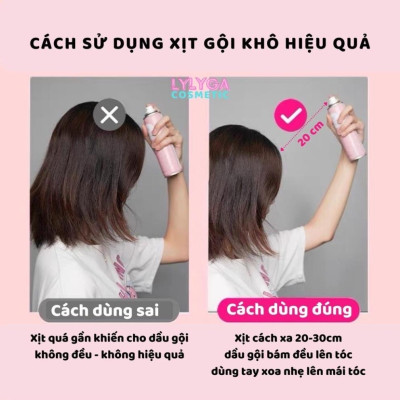 Phụ kiện nhà tắm _Dầu gội đầu khô dạng xịt cấp tốc chai 150ml , không cần dùng nước , không bết dính , không dầu , giúp tóc bồng bềnh ,mềm mượt hương thơm dịu nhẹ , phù hợp với người bận rộn , nhỏ gọn dễ mang theo mọi nơi 