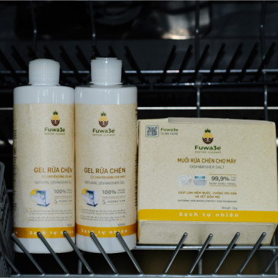 nước rửa bát cho máy rửa chén bát Fuwa3e hữu cơ sinh học dạng gel 500ml
