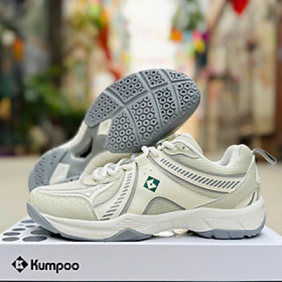 Giày cầu lông, Pickleball Kumpoo E305 mẫu mới, Đế kếp 2 lớp, da PU cao cấp - Chính hãng