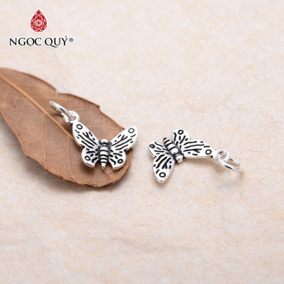 Charm bạc hình con bướm treo - Ngọc Quý Gemstones