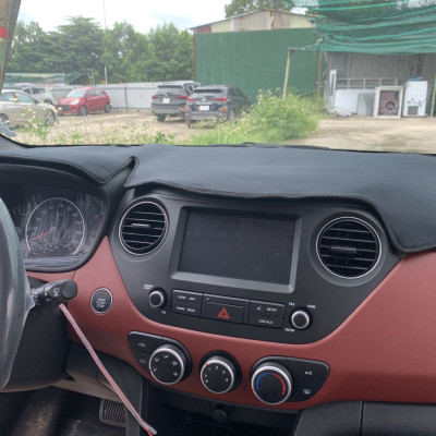 Thảm taplo nhung xe Hyundai Creta 2022 2023 Màu đen Hàng lông cừu có đễ chống trượt - chuẩn theo form xe