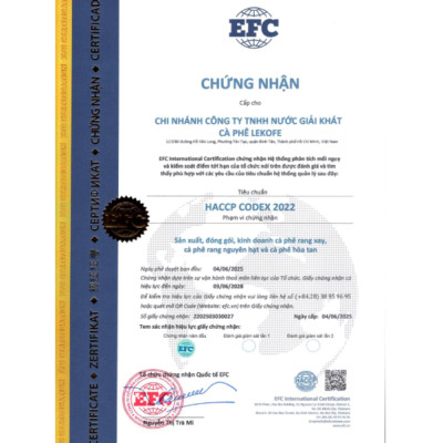 Cà phê rang xay Đặc Biệt Lekofe 80% Robusta 20% Arabica Đắng đậm chua nhẹ Túi 250g