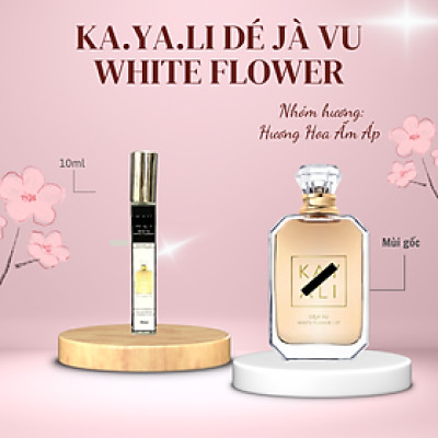 Tinh dầu nước hoa nữ dạng xịt 10ML Ka.ya.li Dé jà Vu White Flower ngọt ngào, cuốn hút