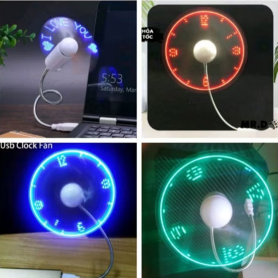 1 CÁI ĐÈN QUẠT CHẠY KIỂU ĐỒNG HỒ HIỆU ỨNG LED CỰC ĐẸP 