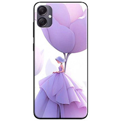 Ốp lưng cho Samsung M33 - Samsung A16 - A06 - Samsung A23 - A32 4G - A52 - Cô Gái Hoa Tím - Hàng Chính Hãng