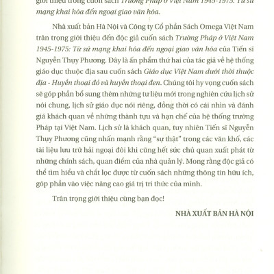 Trường Pháp Ở Việt Nam 1945-1975: Từ Sứ Mệnh Khai Hóa Đến Ngoại Giao Văn Hóa