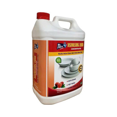 Nước rửa chén siêu đậm đặc Mr.Fresh 5L-công nghệ Hàn Quốc ( hương Đào )
