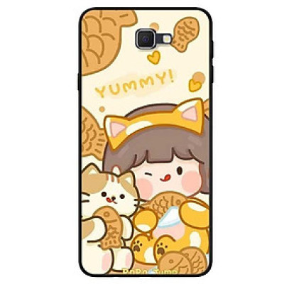Ốp lưng dành cho Samsung J3 Pro - J7 Pro - J5 Prime - J7 Prime mẫu Cô Gái Ăn Kem