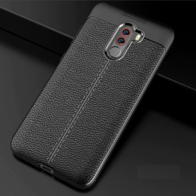 Ốp lưng Xiaomi Pocophone F1 silicon giả da, chống sốc chính hãng Auto Focus