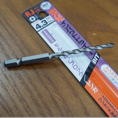 Combo Vít bê tông 5mm đầu bằng F570 & Mũi khoan tường 4.3mm đuôi lục giác Unika (Không cần tắc kê nhựa)