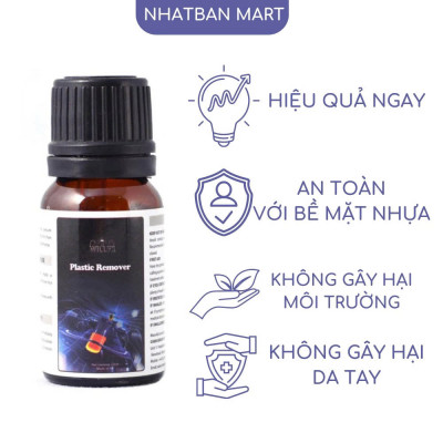 Chai Phục Hồi Nhựa Nhám Nhật Bản 10ml – Làm Bóng Nhựa Đen, Tẩy Trắng Bạc, Tróc Cũ Phục Hồi Như Mới , đèn ốp trần