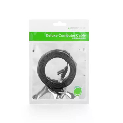 Ugreen UG50178NW102TK 10M màu Đen Cáp mạng LAN CAT6 dây dẹt - HÀNG CHÍNH HÃNG
