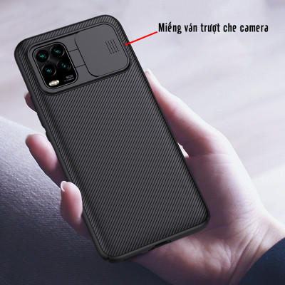 Ốp lưng cho Xiaomi Mi 10 Lite Nillkin CamShield che camera - Hàng Nhập Khẩu