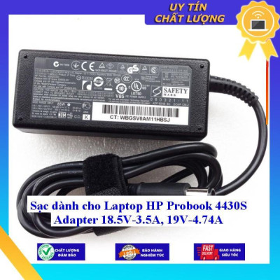 Sạc dùng cho Laptop HP Probook 4430S Adapter 18.5V-3.5A 19V-4.74A - Hàng Nhập Khẩu New Seal