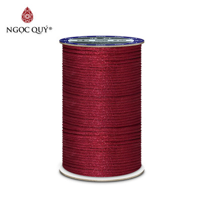 Bó dây tim bóng handmade 2,5mm - Bó dây vải dù bóng 2.5mm Ngọc Quý Gemstones