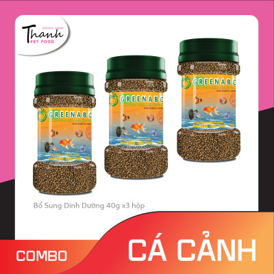 Thức ăn Cá Neon, Cánh Buồm, Molly, 7 màu, 3 đuôi ... GREENABC – Độ đạm 42% cho năng lượng dồi dào, tiêu hóa tốt, tăng đề kháng, lên màu đẹp – Hộp 40g