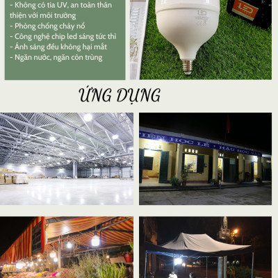 Bóng đèn LED bulb trụ LEDGOES 20W
