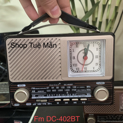 ĐÀI RADIO USB NGHE NHẠC WAXIBA XB-402 BT CÓ ĐỒNG HỒ ,NGHE FM/AM/SW LOA SIÊU LỚN hàng chính hãng