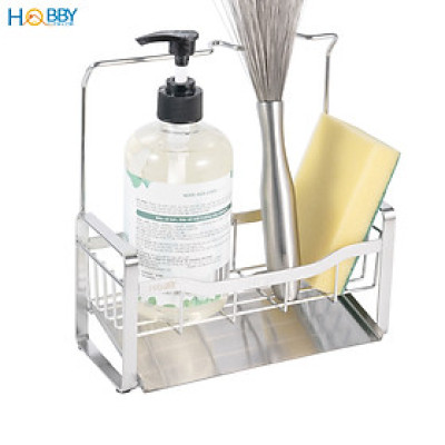 Kệ đựng dụng cụ rửa chén có giá treo inox 304 Hobby home decor KRC11