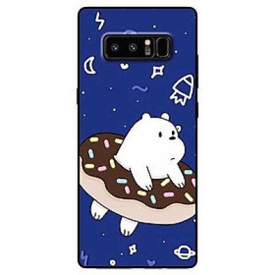 Ốp lưng dành cho Samsung Note 8 - Note 9 - Note 10 - Note 10 Plus mẫu Gấu Trắng Donut