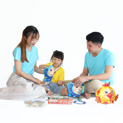 Lồng đèn Trung Thu Happy Kibu - Lồng Đèn Kết Nối Sáng Tạo - Voi Thông Thái