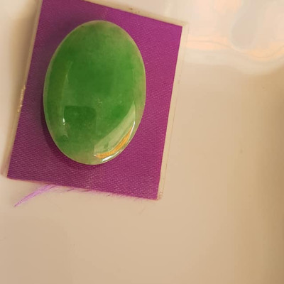 Mặt Lắc Tay Oval Xanh ngọc lớn vừa Dài 34mm x ngang 24mm x dầy 3mm Chất liệu đá ngọc cẩm thạch xanh ngọc bóng tự nhiên đẹp Nữ lên lắc tay vàng đeo đẹp sang lắm món quà tặng Mẹ, tặng vợ người thân yêu ý nghĩa ạ