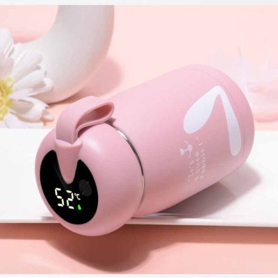 Bình Nước Giữ Nhiệt Hình Thỏ Cleacco Chất Liệu Inox 304 Kiểu Dáng Xinh Xắn ( 320ml ) Boro Sport