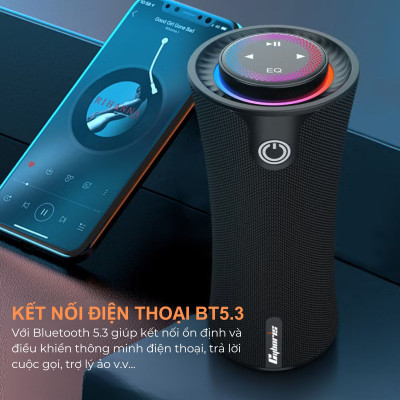 Loa Bluetooth không dây di động CYBORIS T16 chính hãng có âm thanh nổi RGB Đầu phát nhạc âm thanh vòm - Hàng chính hãng